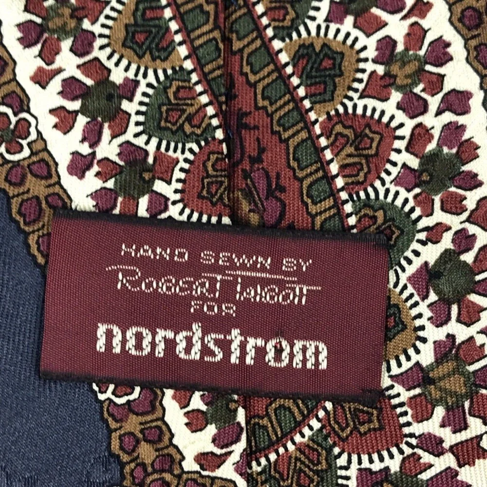 Robert Talbott For Nordstrom Men's Hand-sewn Silk Printed Italy Paisley Necktie